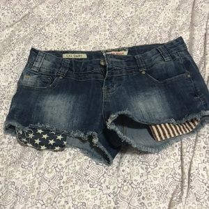 American flag shorts